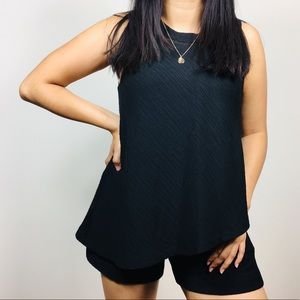 Anthropologie Elevenses Santa Ana Black Romper